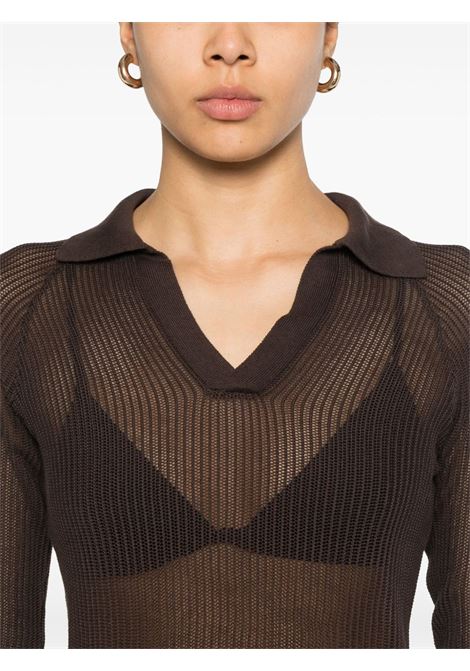 polo dandi donna marrone PALOMA WOOL | UJ1615326
